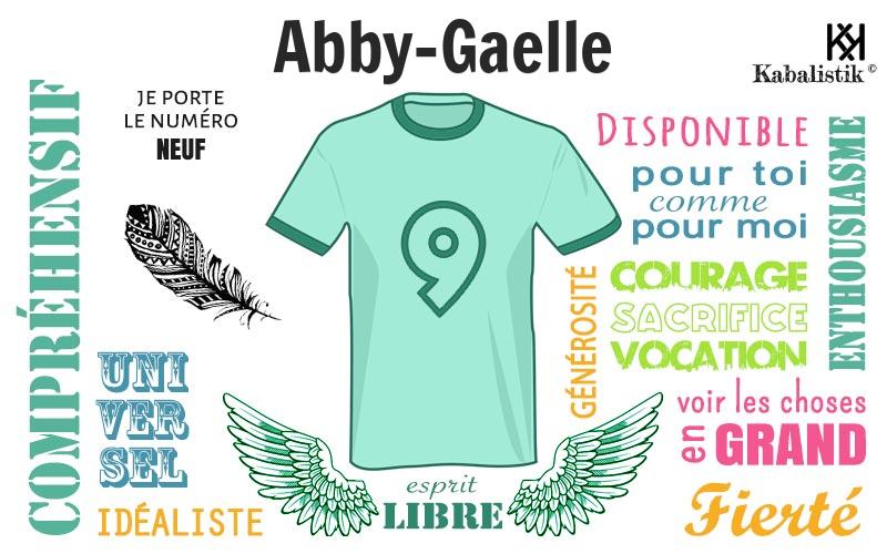La signification numérologique du prénom Abby-gaelle