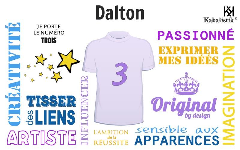 La signification numérologique du prénom Dalton