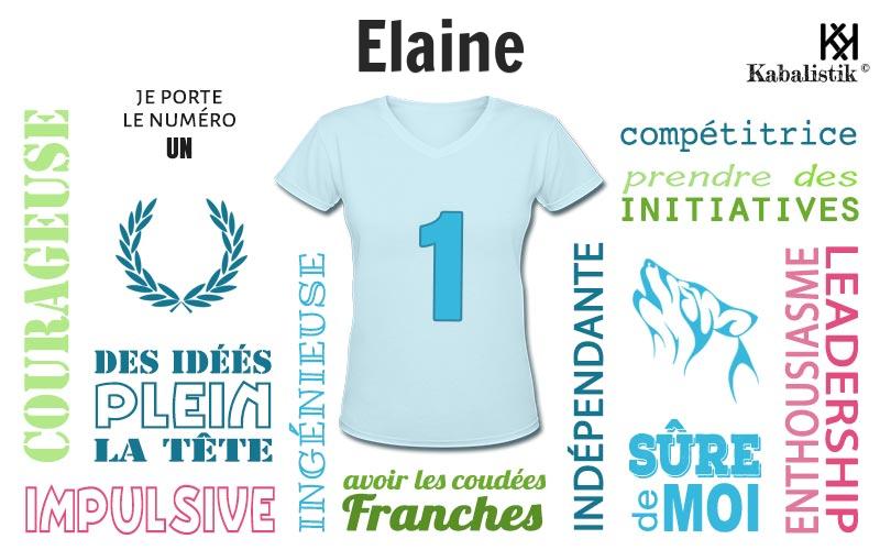 La signification numérologique du prénom Elaine