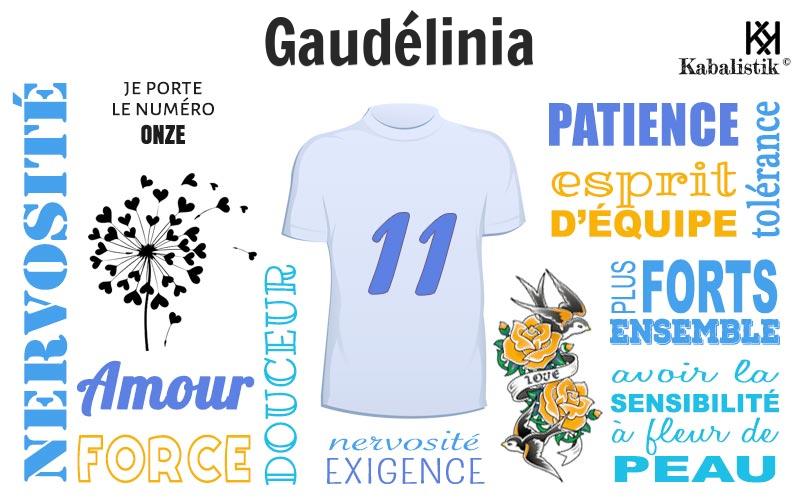La signification numérologique du prénom Gaudélinia