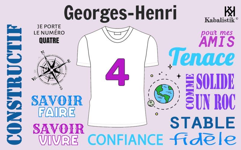 La signification numérologique du prénom Georges-henri