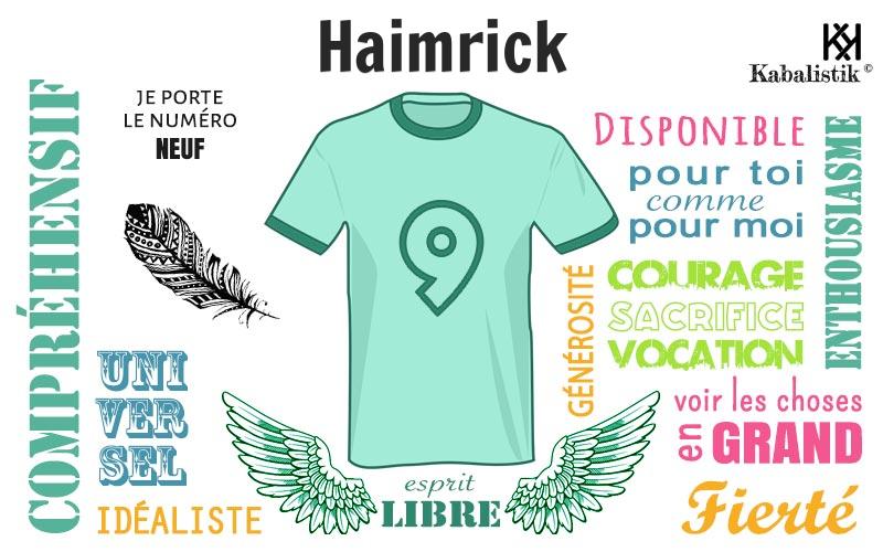 La signification numérologique du prénom Haimrick