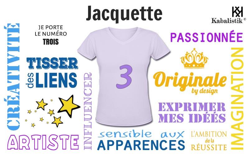 La signification numérologique du prénom Jacquette
