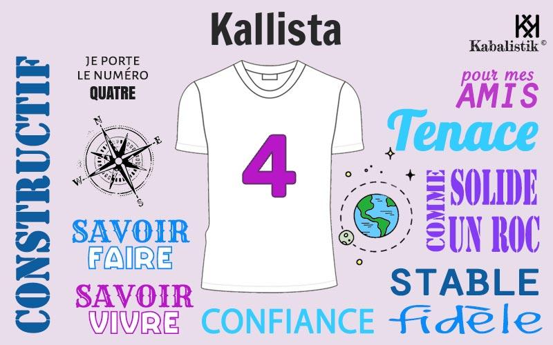 La signification numérologique du prénom Kallista