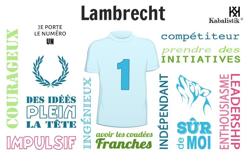 La signification numérologique du prénom Lambrecht