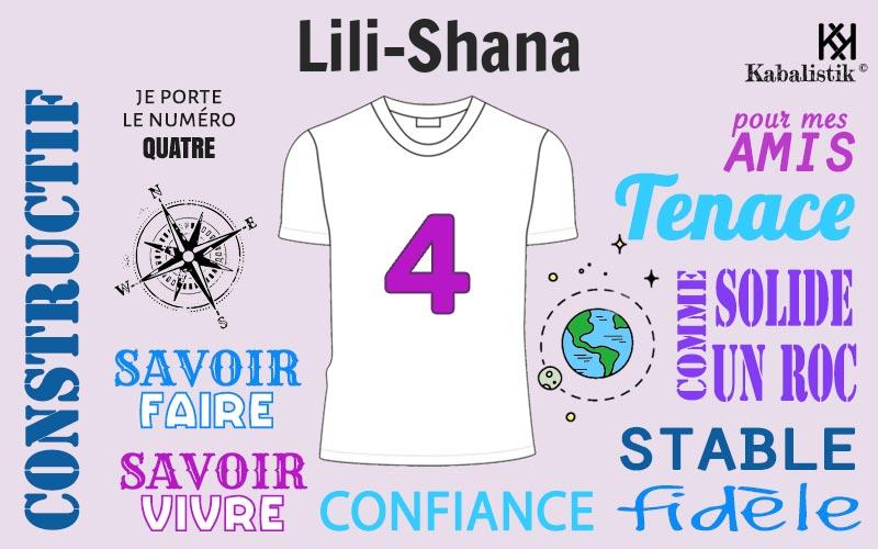 La signification numérologique du prénom Lili-shana