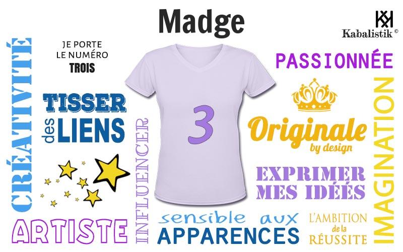 La signification numérologique du prénom Madge