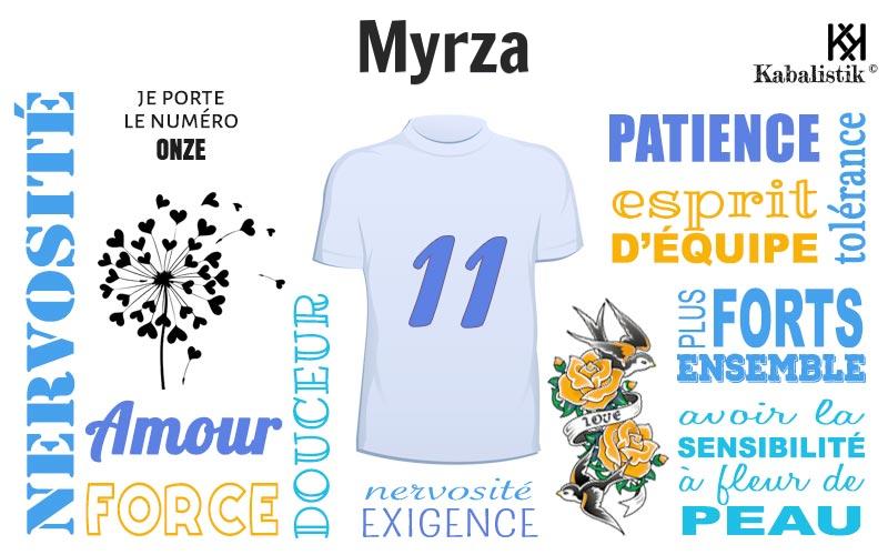 La signification numérologique du prénom Myrza