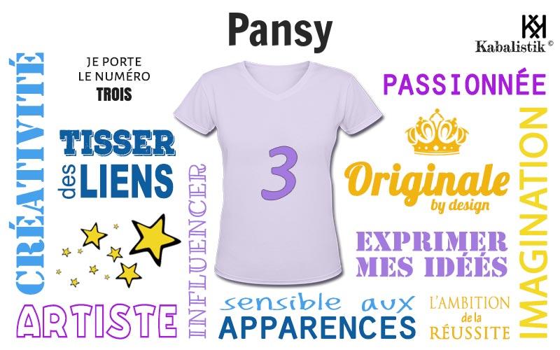 La signification numérologique du prénom Pansy