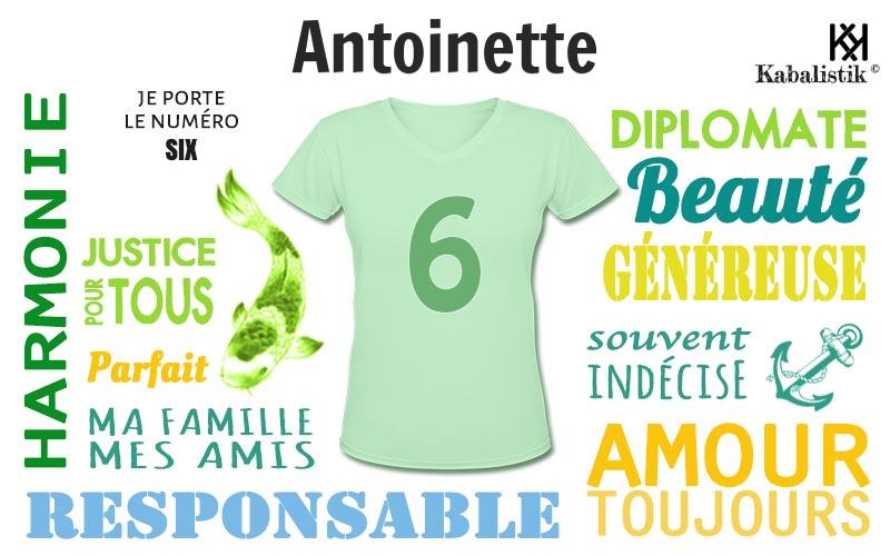 La signification numérologique du prénom Antoinette