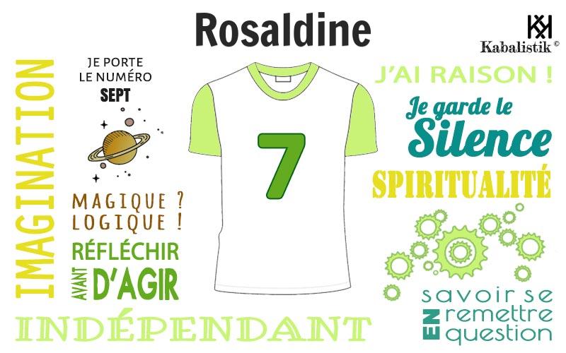 La signification numérologique du prénom Rosaldine