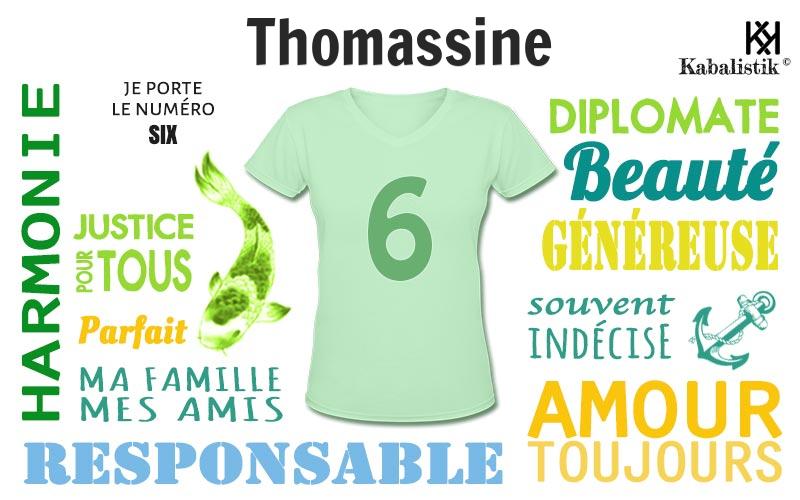 La signification numérologique du prénom Thomassine