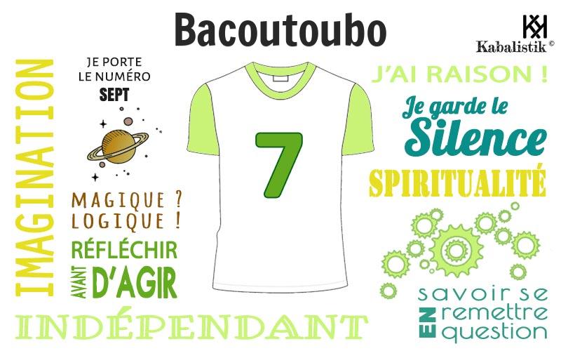 La signification numérologique du prénom Bacoutoubo