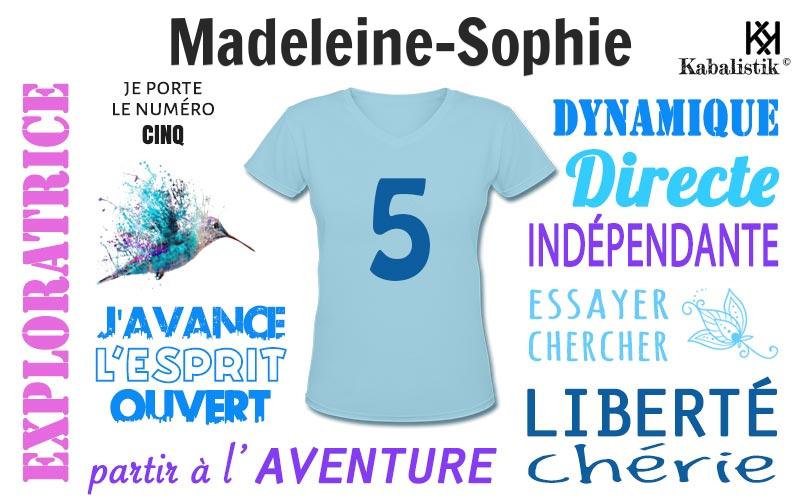 La signification numérologique du prénom Madeleine-Sophie
