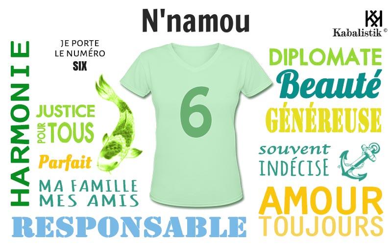 La signification numérologique du prénom N'Namou