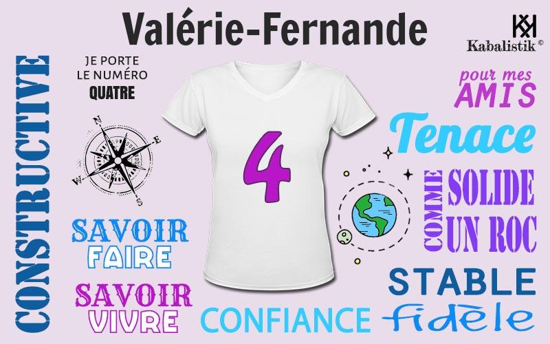 La signification numérologique du prénom Valérie-Fernande