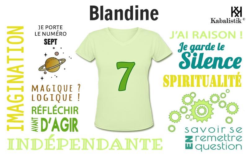 La signification numérologique du prénom Blandine