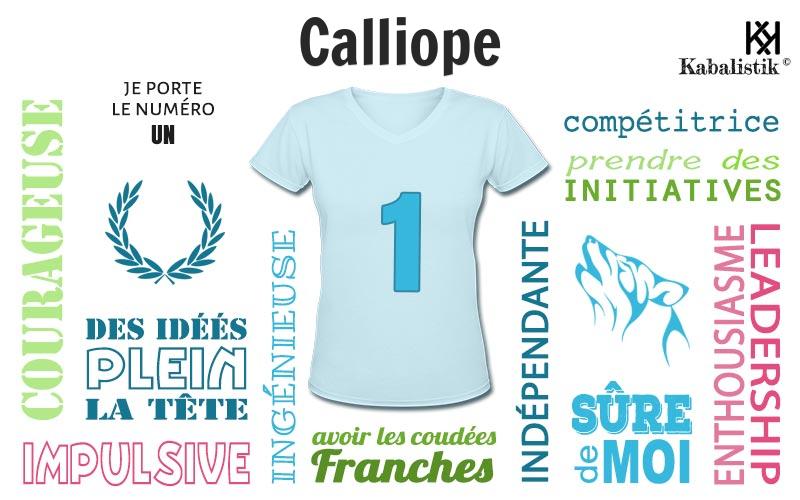 La signification numérologique du prénom Calliope