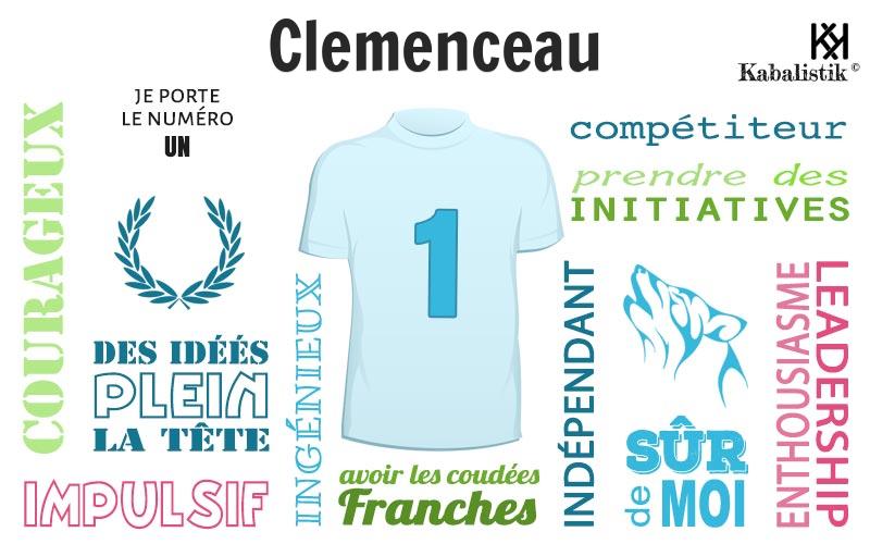 La signification numérologique du prénom Clemenceau