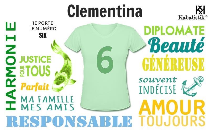 La signification numérologique du prénom Clementina