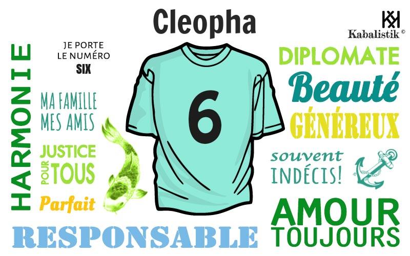 La signification numérologique du prénom Cleopha