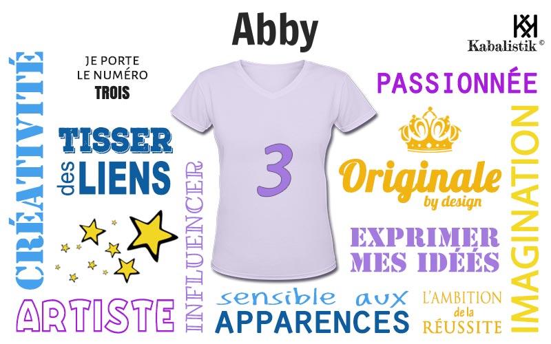 La signification numérologique du prénom Abby