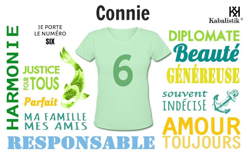 La signification numérologique du prénom Connie