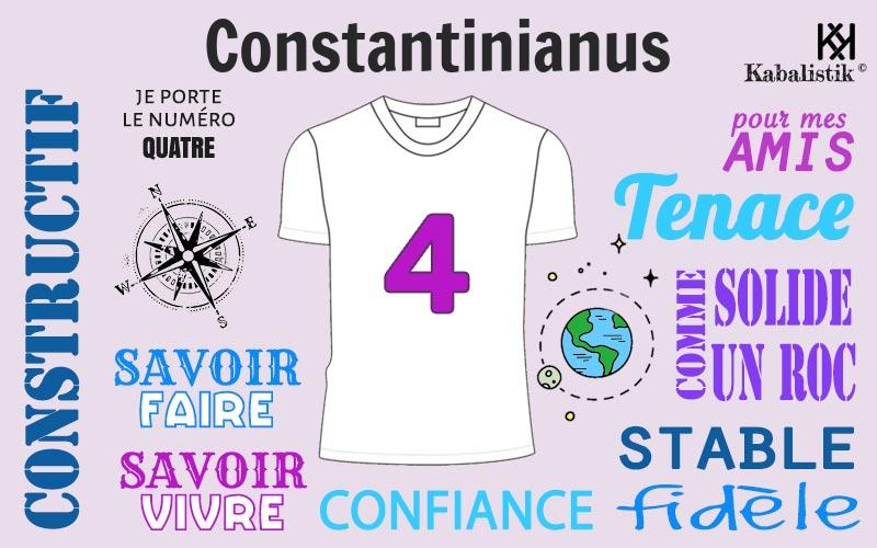 La signification numérologique du prénom Constantinianus