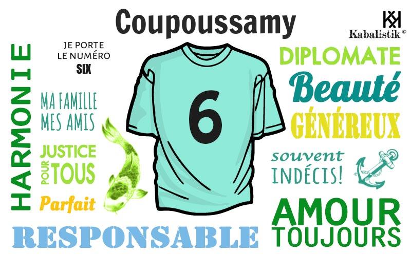 La signification numérologique du prénom Coupoussamy