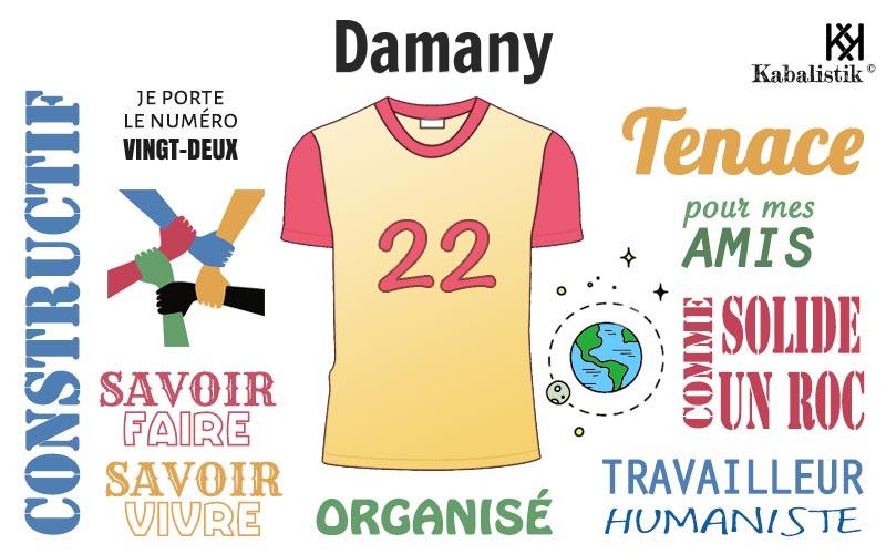 La signification numérologique du prénom Damany