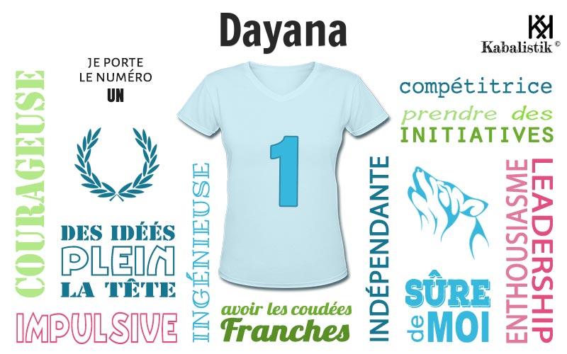 La signification numérologique du prénom Dayana
