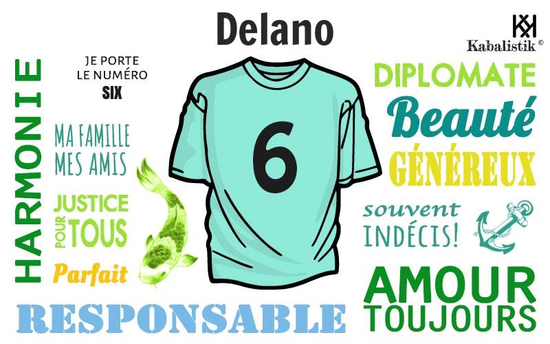 La signification numérologique du prénom Delano