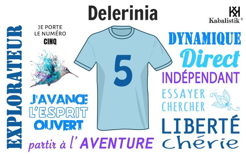 La signification numérologique du prénom Delerinia