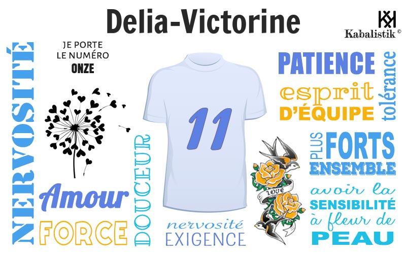 La signification numérologique du prénom Delia-victorine