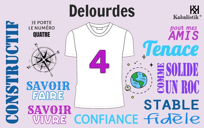 La signification numérologique du prénom Delourdes