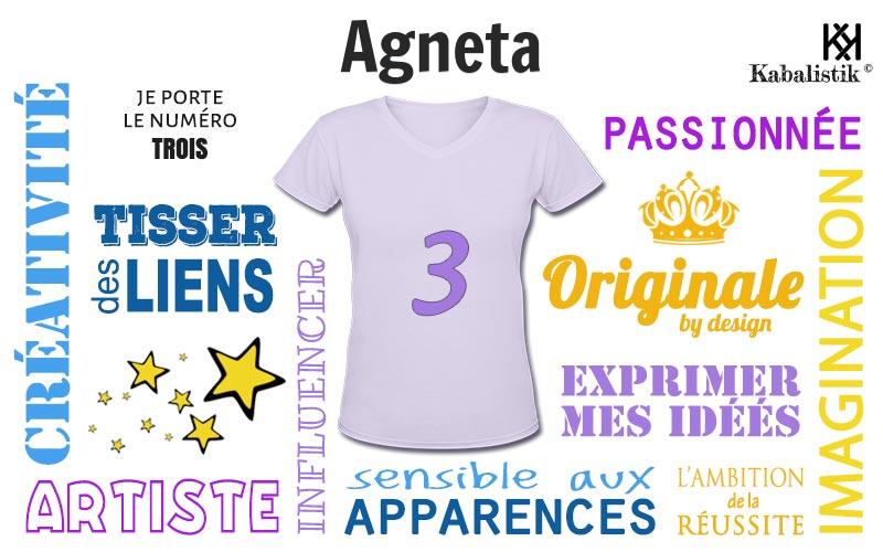 La signification numérologique du prénom Agneta