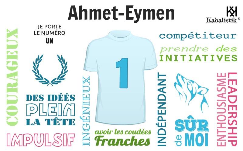 La signification numérologique du prénom Ahmet-eymen