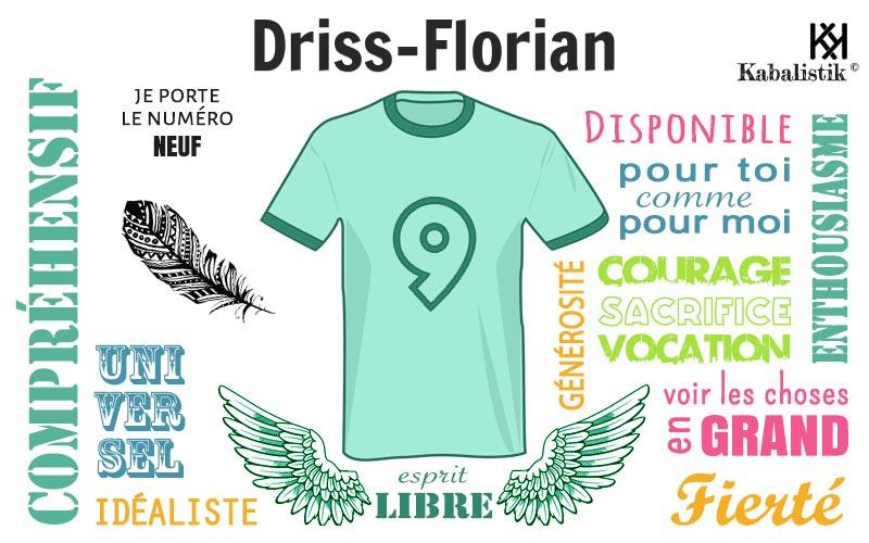 La signification numérologique du prénom Driss-florian