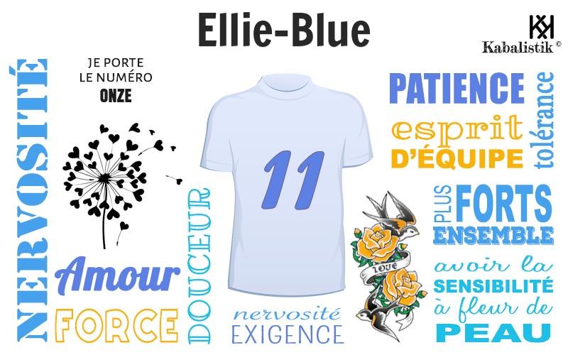 La signification numérologique du prénom Ellie-blue