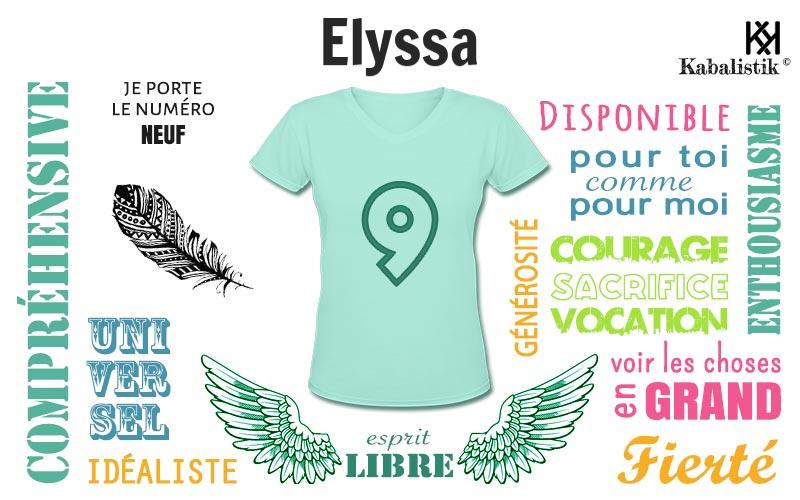 La signification numérologique du prénom Elyssa