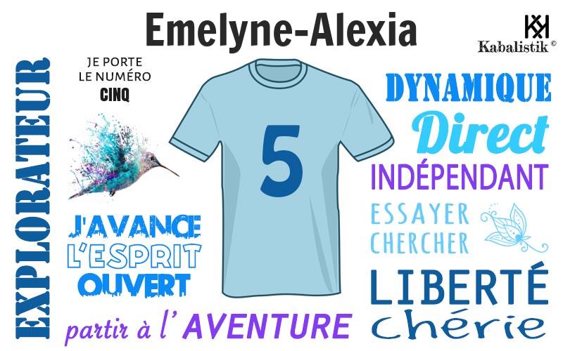La signification numérologique du prénom Emelyne-alexia