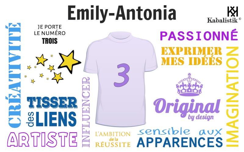La signification numérologique du prénom Emily-antonia