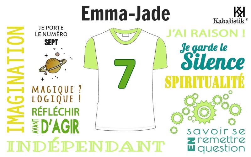 La signification numérologique du prénom Emma-jade