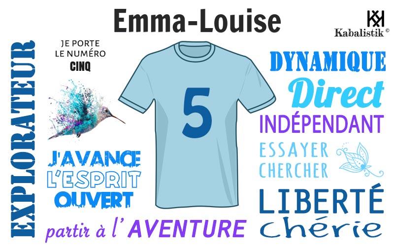 La signification numérologique du prénom Emma-louise