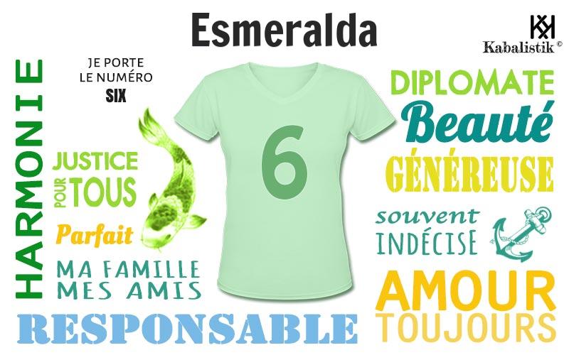 La signification numérologique du prénom Esmeralda