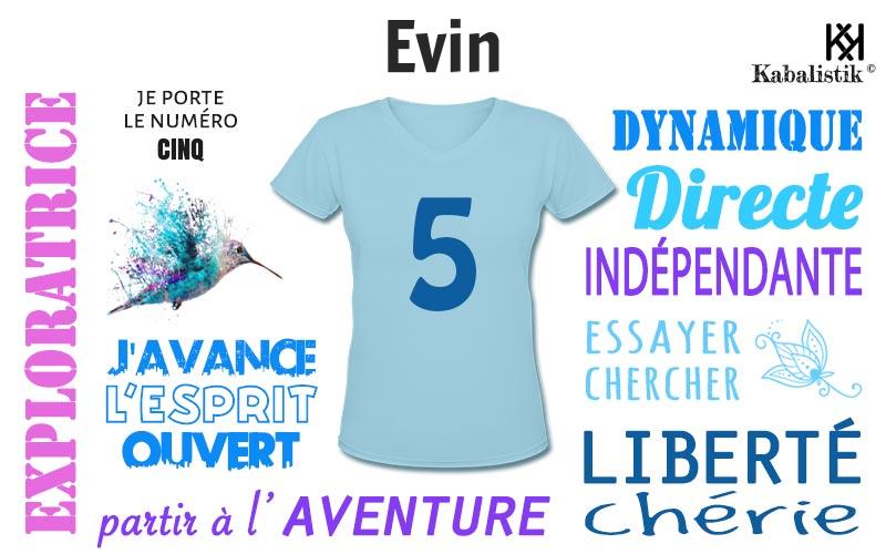 La signification numérologique du prénom Evin