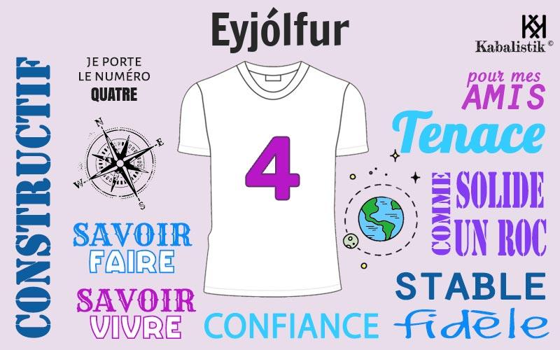 La signification numérologique du prénom Eyjólfur