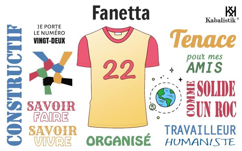 La signification numérologique du prénom Fanetta