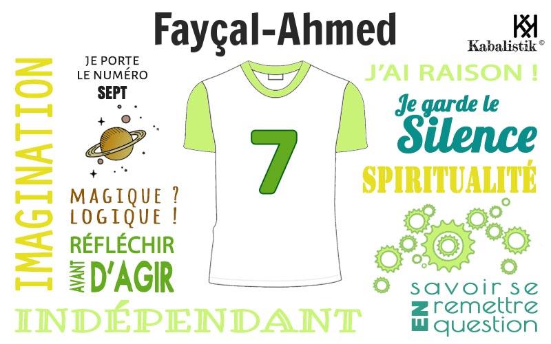 La signification numérologique du prénom Fayçal-ahmed