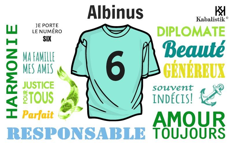 La signification numérologique du prénom Albinus